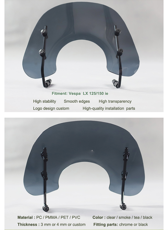 Motorrad-Windschutzscheibe für Vespa LX 1