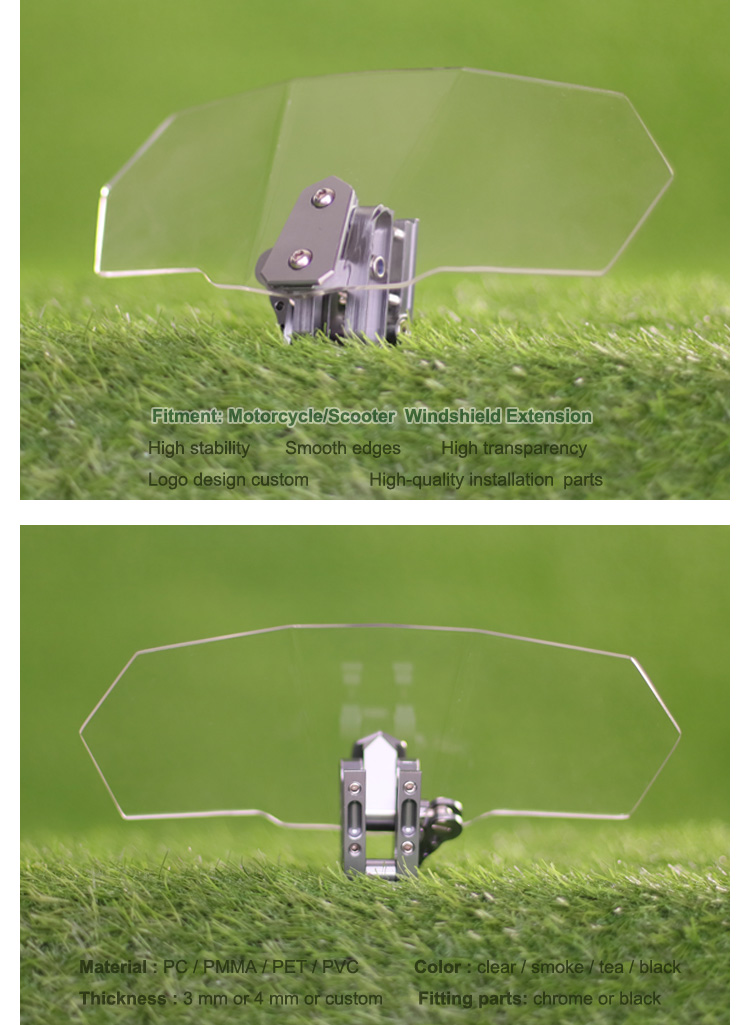 Extensão do para-brisas do motociclo 1
