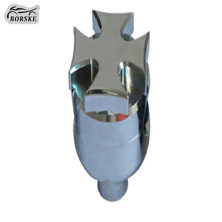 Aramox Fat Bar Riser, 2 Pz 25mm/1.0in Manubrio Sollevamento Bar Riser Kit Adattatore Morsetto di Montaggio in Lega di Alluminio Accessorio per la Modifica del Motociclo(Cromo