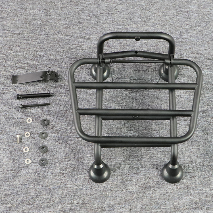 Moped Front Rack BORSKE Scooter front rack motorcycle steel cargo storage shelf racks ...