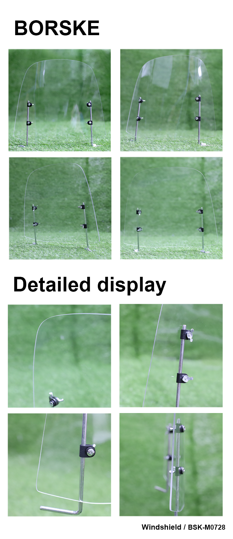 Scooter windshield for Honda Kawasaki triumph 1