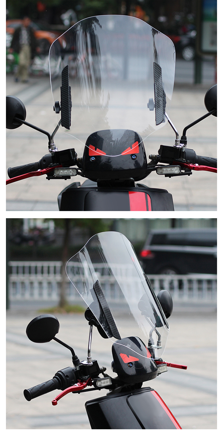 Universal clear scooter windshields 1