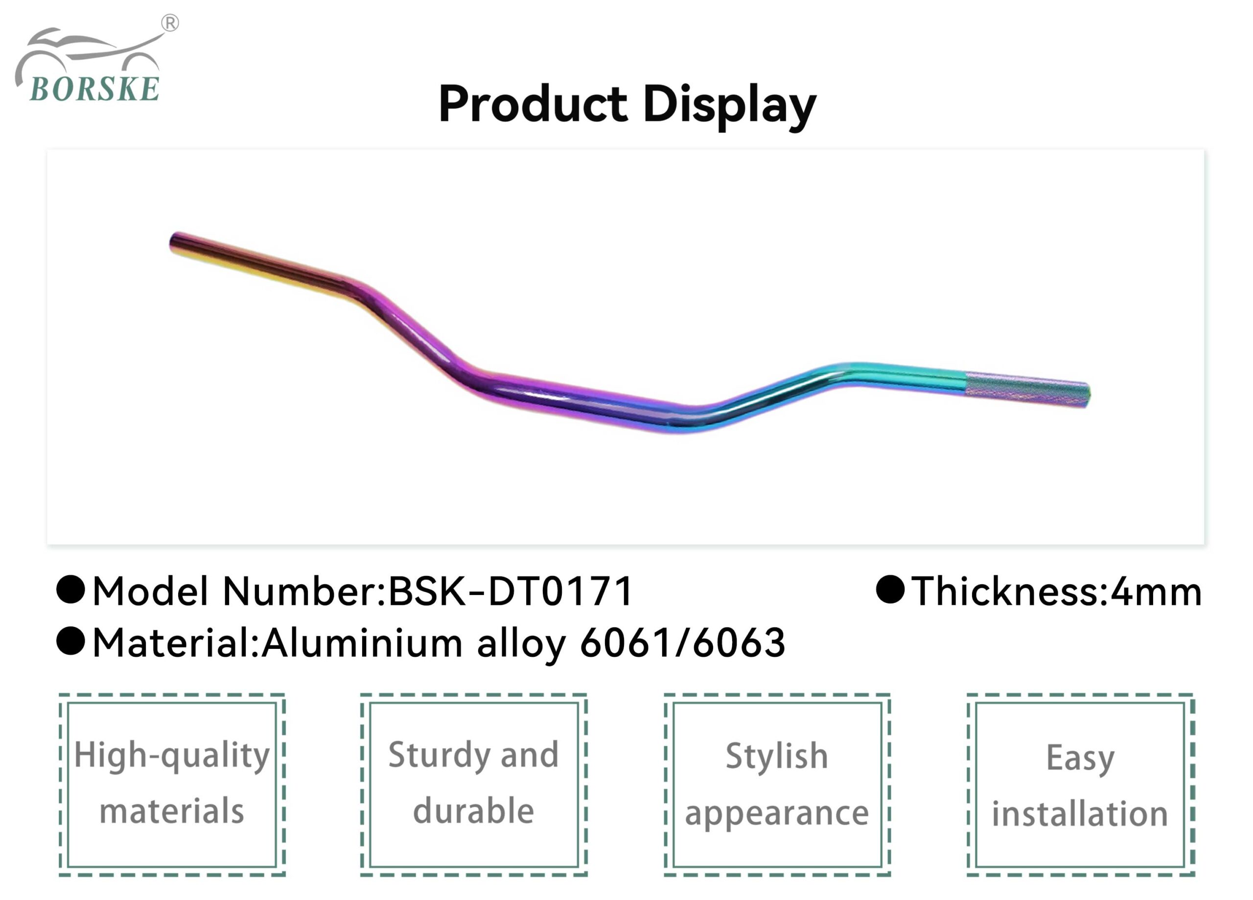 Aluminium alloy custom motorcycle handlebar 1