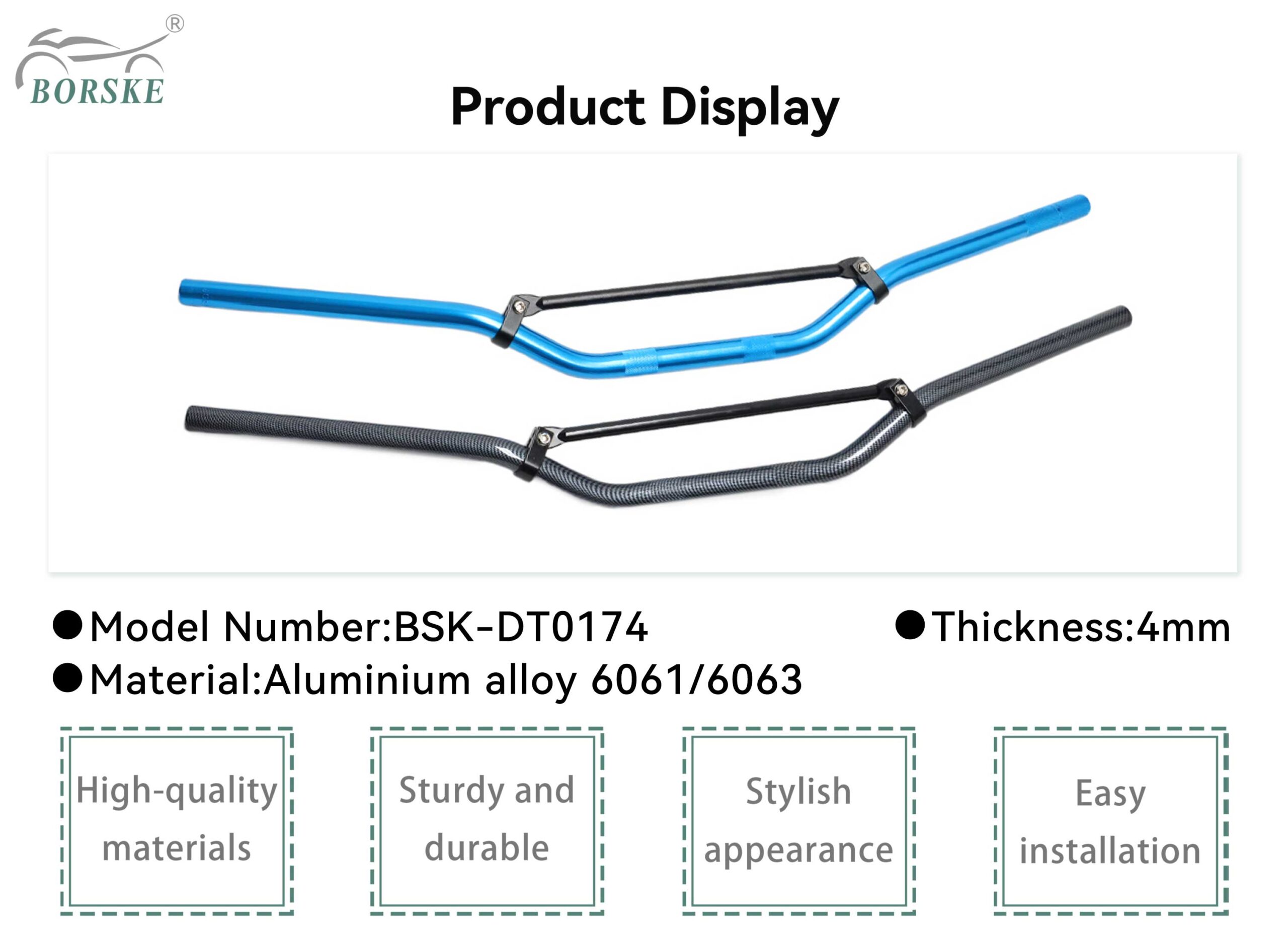 Aluminium Alloy 6061 6063 Motorcycle Handlebar 1