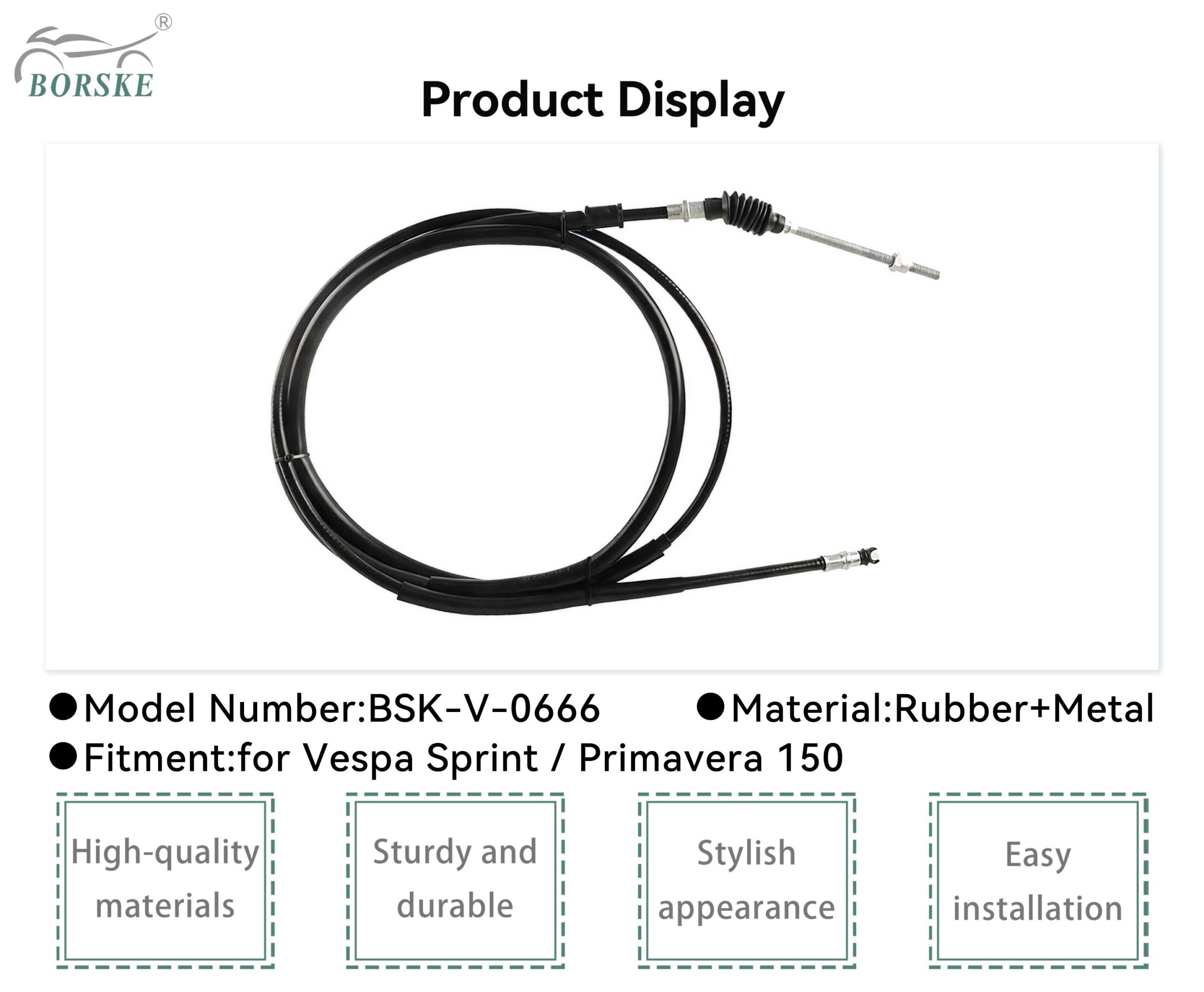 Câble de frein arrière pour Vespa Sprint Primavera 150 1